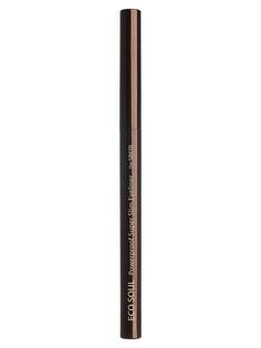 Подводка для глаз тонкая The Saem eye eco soul powerproof super slim eyeliner br05 c 0,1 г