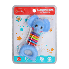 Погремушка прорезыватель Smart Baby Слон, игрушка для малышей, 21,5х16,5х4 см