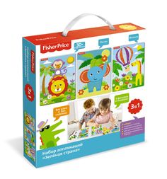 Fisher Price Набор для аппликации 3 в 1 зеленая страна Fisher Price 3198