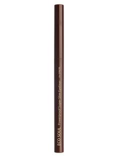 Подводка для глаз тонкая The Saem eye eco soul powerproof super slim eyeliner br03 c 0,1 г