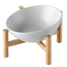 Одинарная миска для животных PetStandArt, керамика, белый, 0.3 л