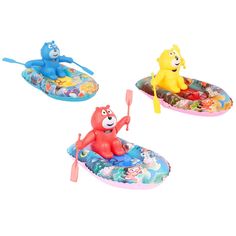 Заводная игрушка для ванны Игруша Мишка на лодке, в ассорт.