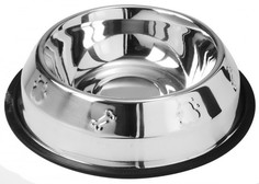 Одинарная миска для животных PetStandArt, металл серебристый, 1 л