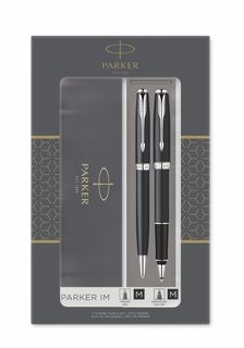 Набор из двух ручек Parker SONNET BLACK CT (роллер+ шарик). Артикул 2093259
