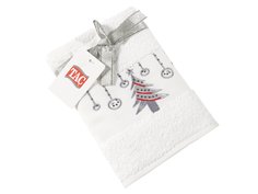 Подарочное полотенце TAC, махровое, NEW YEAR, 50*90, CHRISTMAS TREE белое