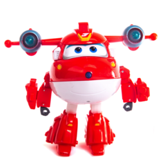 Игровой набор Super Wings Делюкс трансформер - Суперзаряженный Джетт EU740431