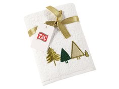 Подарочное полотенце TAC, махровое, NEW YEAR, 50*90, CHRISTMAS TREES белое