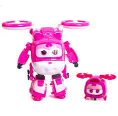 Игровой набор Super Wings Трансформер Заряженный Диззи + Супер питомец Диззи EU750424