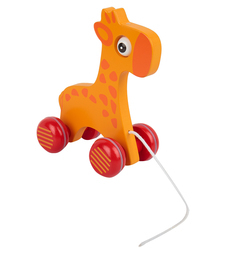 Каталка Игруша Жирафик, оранжевый
