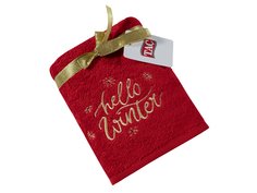 Подарочное полотенце TAC, махровое, NEW YEAR, 50*90, HELLO WINTER красное