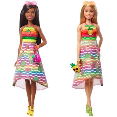Кукла Barbie Игра с модой x Crayola Фруктовый сюрприз, в ассорт.