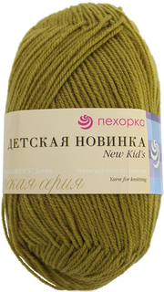 Пряжа для вязания ПЕХ "Детская Новинка" (100%акрил) 10х50гр/200м цв,033 золотистая олива Пехорка