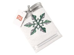 Подарочное полотенце TAC, махровое, NEW YEAR, 50*90, SILVER SNOWFLAKE белое