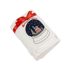 Подарочное полотенце TAC, махровое, NEW YEAR, 50*90, BALLOON WITH SNOW белое