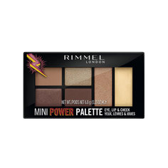 Универсальная палетка для век Rimmel Mini Power Palette Eye Lip Тон 001