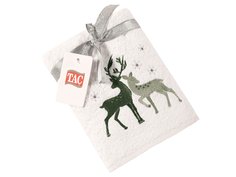 Подарочное полотенце TAC, махровое, NEW YEAR, 50*90, DEERS белое