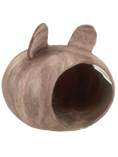 Домик для морские свинки Zoobaloo Woolpethouse, с ушками, розовый жемчуг 15х25х25см