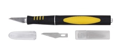 Нож макетный прорезиненная алюминиевая ручка FIT 10487 F.It