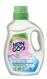 Кондиционер концентрат для детского белья ЭКО KENGOO Молоко с мёдом 1л