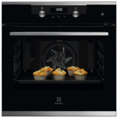 Встраиваемый электрический духовой шкаф Electrolux OKD6P77WX Black/Silver