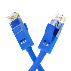 GCR Патч-корд прямой 3.0m UTP кат.5e, синий, 24 AWG