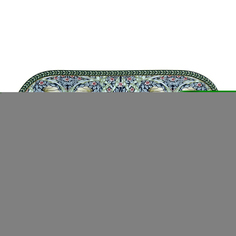 Блюдо сервировочное Korall Primrose 25 х 11,5 см многоцветное Коралл