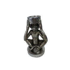 Подсвечник Обезьяна (серебро) ДомРан 450-828