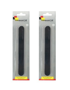 Комплект Пилка наждак для ногтей черная GM-152-01 100х180 х 2 шт. Germanicur