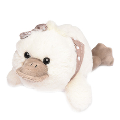 Мягкая игрушка Devik уточка Валя бежевый 24 см