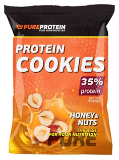 Протеиновое печенье PureProtein Protein Cookies 80 г мед и орехи