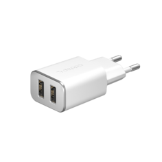 Сетевое зарядное устройство 2 USB 2.4А Deppa
