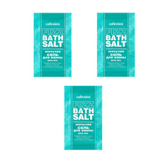 Набор cafemimi Шипучая соль для ванны SKIN SPA, 100 г, 3 шт