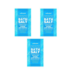 Набор cafemimi Шипучая соль для ванны DETOX BLUE CLAY, 100 г, 3 шт