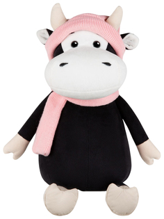 Игрушка мягкая Коровка Маша в шарфе и шапке, 23 см Maxitoys Luxury