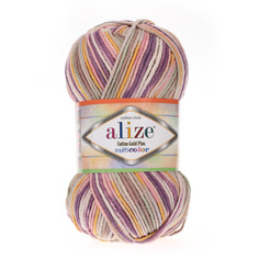 Пряжа ALIZE COTTON GOLD PLUS MULTI COLOR 100гр. 200м (55% Xлопок - 45% Aкрил)