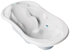Ванночка для купания Tega Baby Комфорт 96 см с отливом и термометром белый