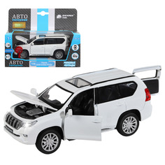 Машинка инерционная Автопанорама 1:32 Land Cruiser Prado, белый