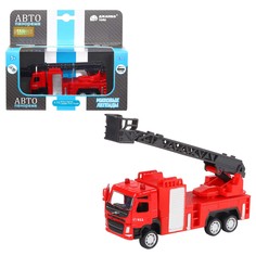Машинка инерционная ТМ Автопанорама VOLVO FM "Пожарная служба", М 1:72, JB1251450