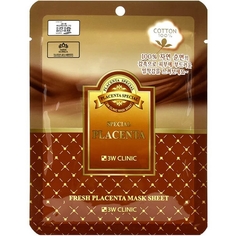 Тканевая маска для лица с экстрактом плаценты 3W Clinic Fresh Placenta Mask Sheet 10 шт