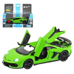 Машинка инерционная Автопанорама 1:32 Lamborghini SVJ, зеленый