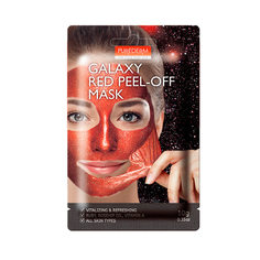 Освежающая маска-пленка для лица Purederm Galaxy Red Peel-Off Mask 4 шт