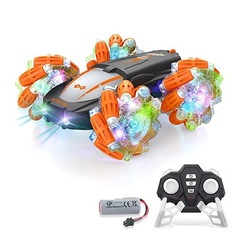 Радиоуправляемая машинка DOUBLE SIDED TUMBLING STUNT CAR, оранжевая перевертыш Misha Expoo