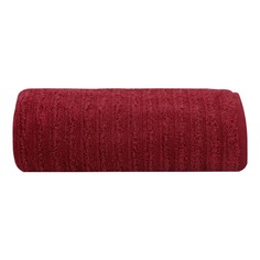 Полотенце Homeclub Zero Twist волна 70 x 120 см бордовый