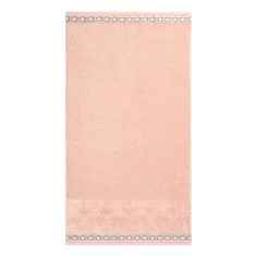 Полотенце Cleanelly Perfetto 70 x 130 см с велюровым бордюром розовый