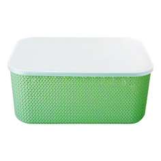 Корзина для мелочей Homeclub Artichoke с крышкой 36,5 x 26 x 8 см в ассортименте