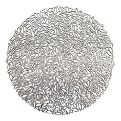 Салфетка Niklen 0208 диаметр 38 см сервировочная ПВХ серебро