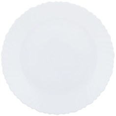 Тарелка обеденная Homeclub Clean 25 см белая