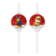 Трубочки для напитков Procos Paw Patrol с декорацией 4 шт
