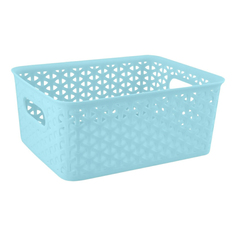 Корзина для хранения Homeclub Blue & Grey 13 л цвет в ассортименте, 26,5x32,5x13 см