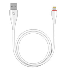 Кабель Deppa Ceramic Lightning 1 м белый